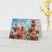 Blume & Blue Sky - Geburtstagskarte Karte (Gelbe Blume)