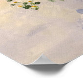 Blume Blue & White Ginger Jar Art Print Leinwand Poster (Ecke)