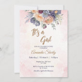 Blume blühen Es ist eine Mädchendusche Einladung (Vorderseite)