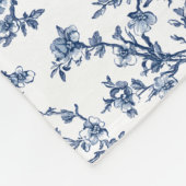 Blume blühen für ihre eigene Freude Fleecedecke (Ecke)