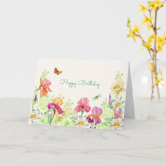 Blume blühen karte (Gelbe Blume)