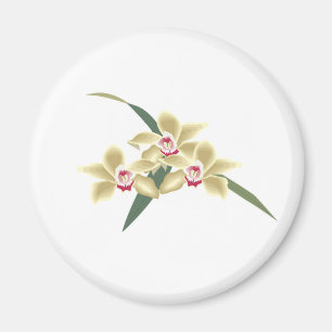 Blume blühen mit Blätter Magnet