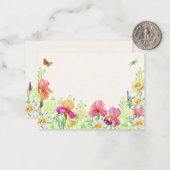 Blume blühen mitteilungskarte (Vorderseite/Rückseite Beispiel)