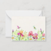 Blume blühen mitteilungskarte (Rückseite)