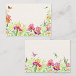 Blume blühen mitteilungskarte