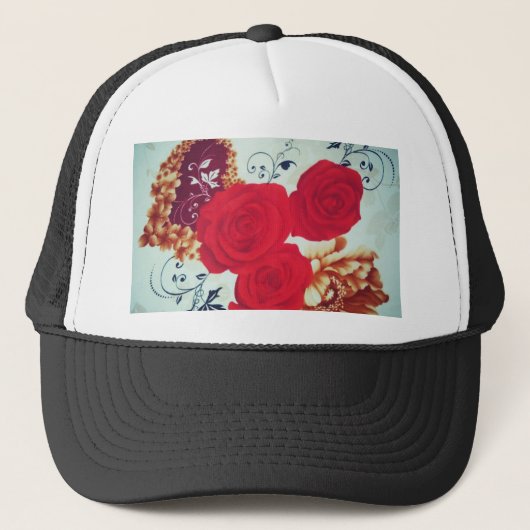 Blume blühen truckerkappe (Vorderseite)