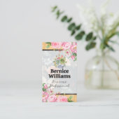 Blume blühen visitenkarte (Stehend Vorderseite)