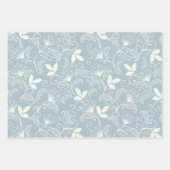 Blume blühende Blütenfeder nahtlos Geschenkpapier Set (Vorderseite 2)