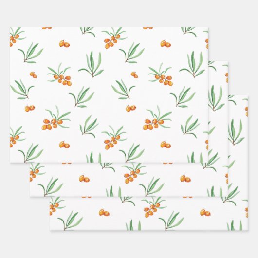 Blume blühende Blütenfeder nahtlos Geschenkpapier Set (Set)