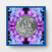 Blume blüht Abstrakt Tinte Hinzufügen Sie Ihr eige Fotoplatte (Vorderseite)