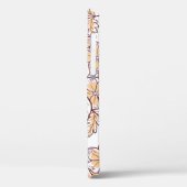 Blume blüht. Abstrakte Eleganz, nahtloses Muster Case-Mate iPhone Hülle (Rückseite / Links)