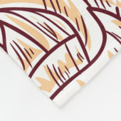 Blume blüht. Abstrakte Eleganz, nahtloses Muster Fleecedecke (Ecke)