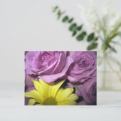 Blume blüht Daisy Rose Liebe Destiny Postkarte (Stehend Vorderseite)