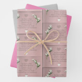 Blume blüht geschenkpapier set (Beispiel)