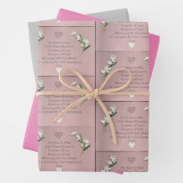 Blume blüht  geschenkpapier set