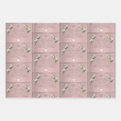 Blume blüht geschenkpapier set (Vorderseite)