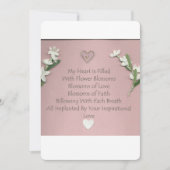 Blume blüht Grußkarte (Vorderseite)