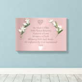 Blume blüht leinwanddruck (Insitu (Holzboden))