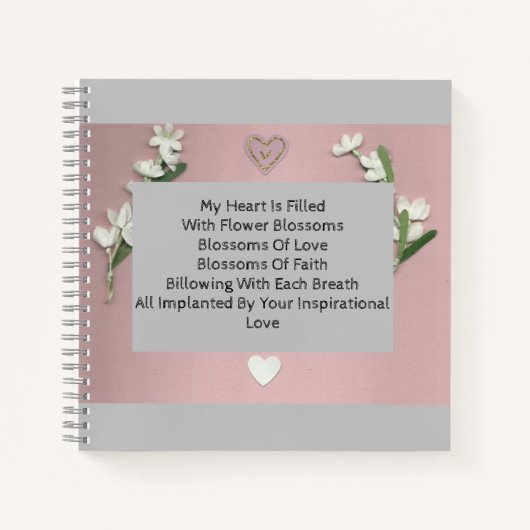 Blume blüht notizblock (Vorderseite)