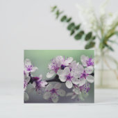 Blume blüht Postkarte (Stehend Vorderseite)