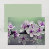 Blume blüht Postkarte (Vorne/Hinten)