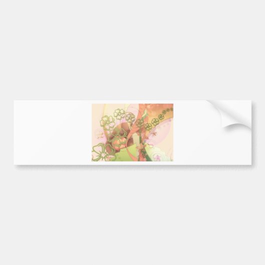 Blume blüht Rebe-Liebe-Schicksals-Kunst Digital Autoaufkleber (Vorne)