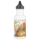 Blume blüht Rebe-Liebe-Schicksals-Kunst Digital Edelstahlflasche (Links)