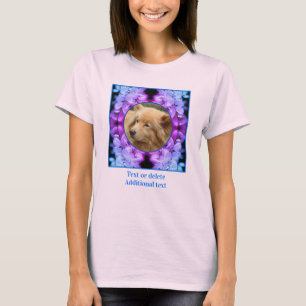 Blume blüht Tinten erstellen Sie Ihr eigenes Foto T-Shirt