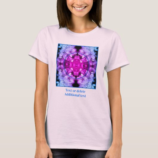 Blume blüht Tinten erstellen Sie Ihr eigenes Foto T-Shirt (Vorderseite)