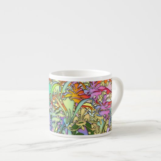 Blume Blume Blume Espressotasse (Vorderseite Rechts)