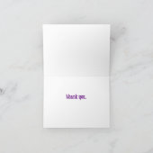 Blume Blume Dankeschön Karte (Innenseite)