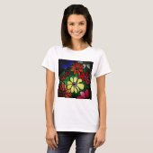 Blume Blume Power Blüte T-Shirt (Vorne ganz)