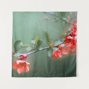 Blume Blume Quittenfeder Wandteppich