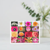 Blume, Blume überall auf Postkarte (Stehend Vorderseite)