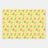Blume, Blume und Polka Dots Girl's Tissue Pa Geschenkpapier Set (Vorderseite 3)