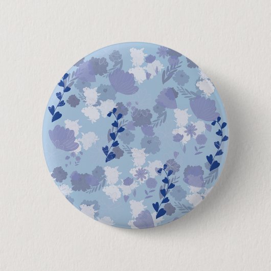 Blume Blumen Button (Vorderseite)