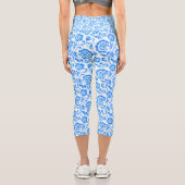 Blume Blumen Capri Leggings (Rückseite)