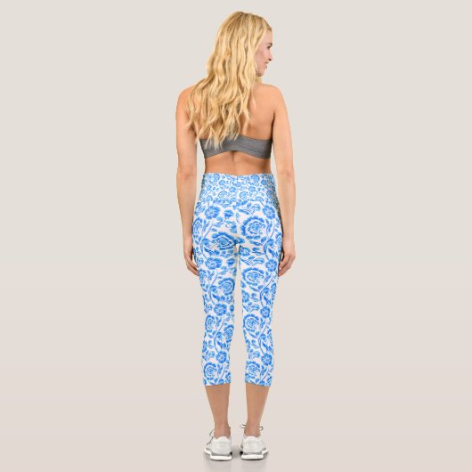 Blume Blumen Capri Leggings (Rückseite)