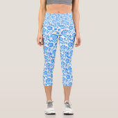Blume Blumen Capri Leggings (Vorderseite)