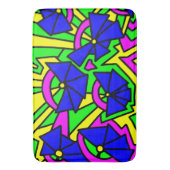Blume Blumen Doodle Art Badematte (Vorderseite Vertikal)