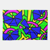 Blume Blumen Doodle Art Geschirrtuch (Horizontal)