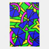 Blume Blumen Doodle Art Geschirrtuch (Vertikal)