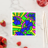 Blume Blumen Doodle Art Serviette (Beispiel)