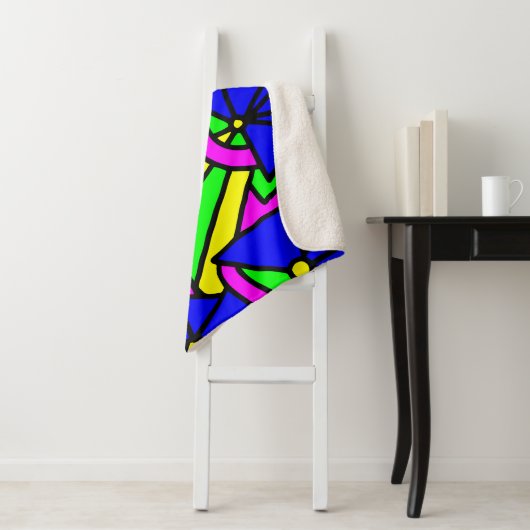 Blume Blumen Doodle Art Sherpadecke (Beispiel)