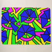 Blume Blumen Doodle Art Sherpadecke (Vorderseite (Horizontal))