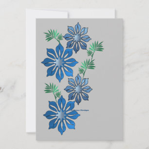 Blume Blumen Feiertagskarte