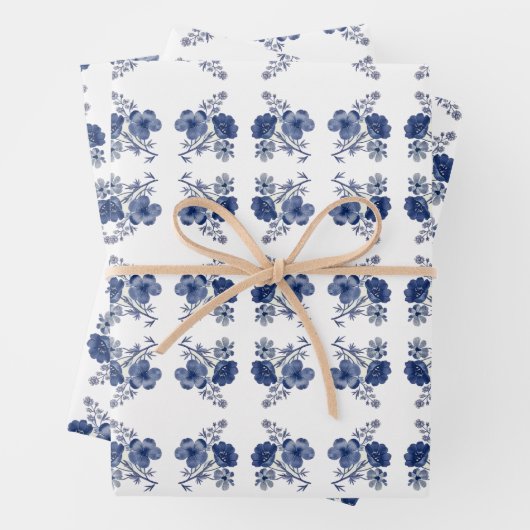 Blume Blumen Geschenkpapier Set (Beispiel)