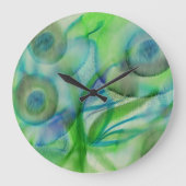 Blume Blumen Große Wanduhr (Vorderseite)