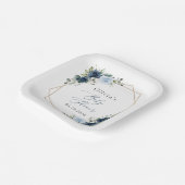 Blume, Blumen, Grünpflanzen, Babydusche Pappteller (Gewinkelt)