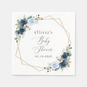 Blume, Blumen, Grünpflanzen, Babydusche Serviette (Vorderseite)